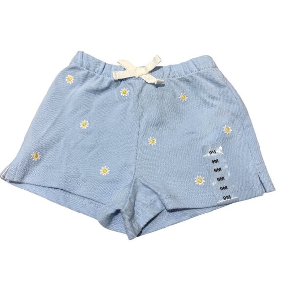 Ralph Lauren Infant Blue Daisy Shorts Blue White Size 9M NWT - Picture 4 of 4